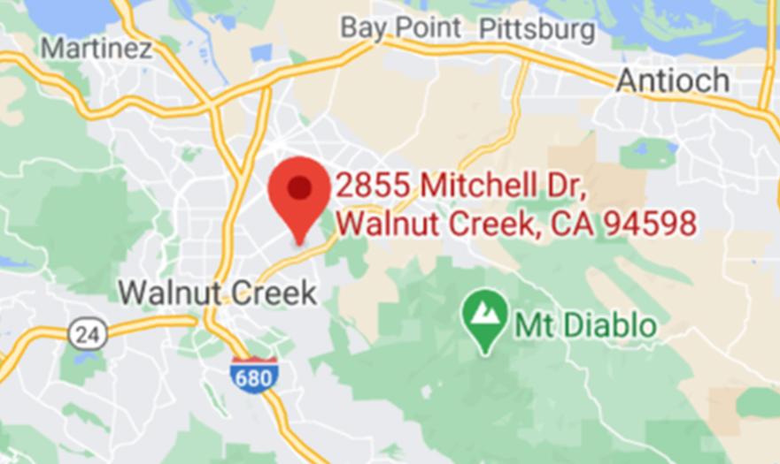 map showing custom logos walnut creek location, formerly apropos promotions