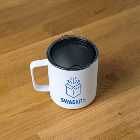 image of a mug customized with a company logo